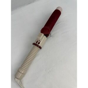 Kathie Lee Curling Iron 90s Flocked Velvet Hair Wand Vintage Tested Works